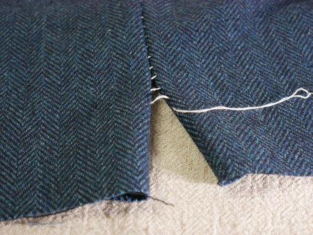 服飾技術の話 はしご（コの字）まつり縫い